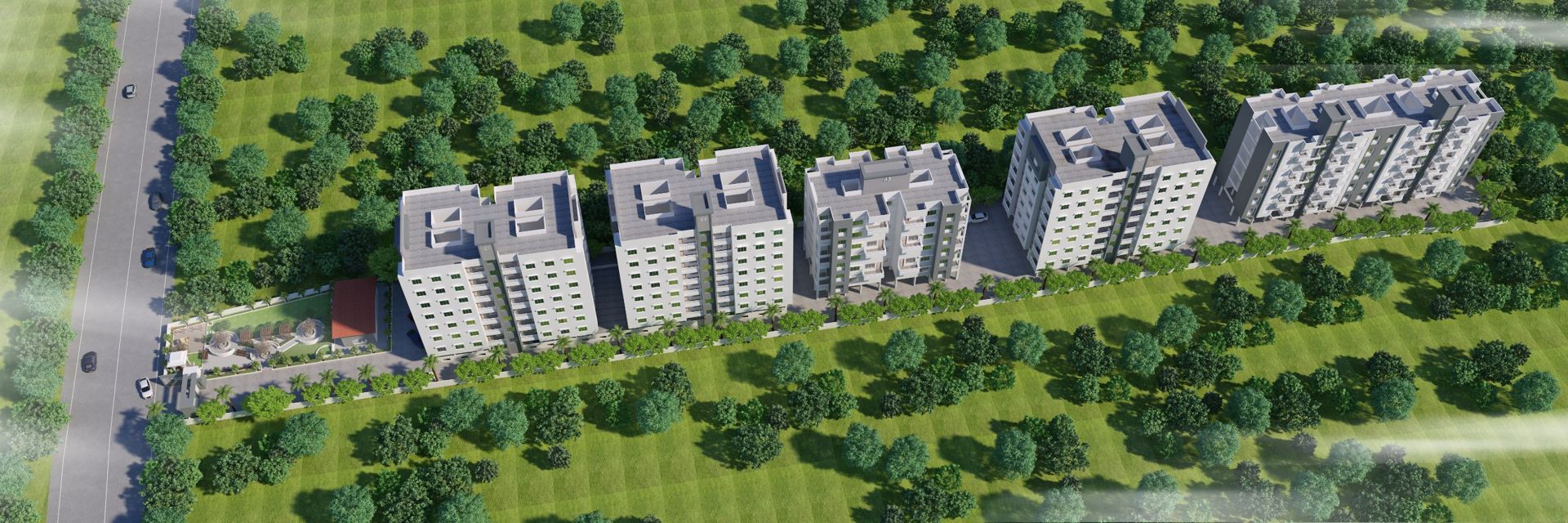 Aerial view of Sterling Residency