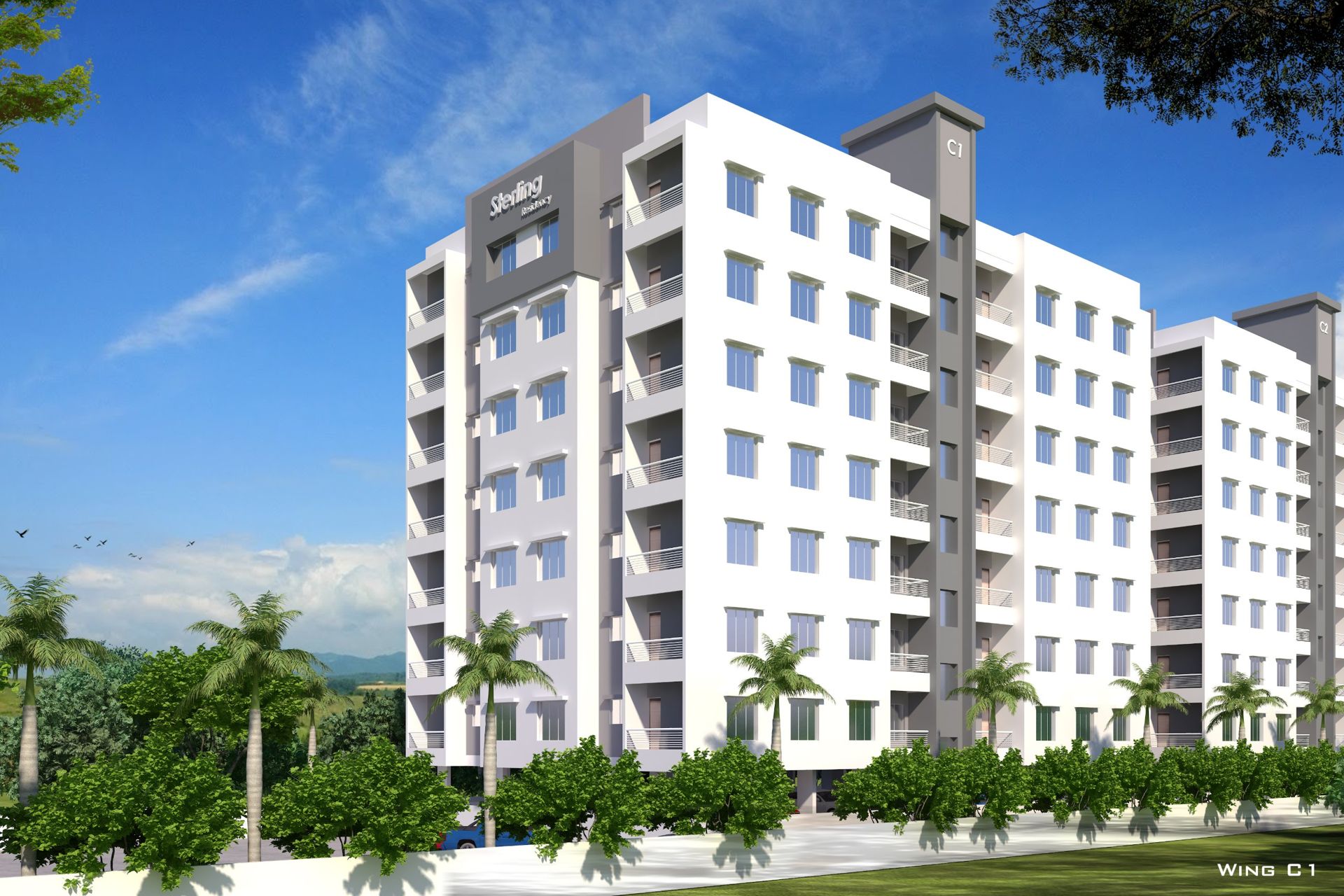 Sterling Residency Wing C1 elevation